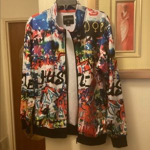 ENCRIPTED MULTI COLORED JACKET SZ XL 18  $17